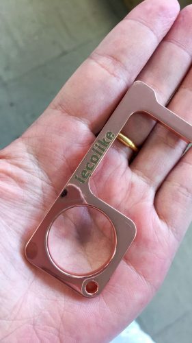 iecolike No Touch Door Opener Tool - Non-Contact Multitools and Stylus Supports Hands-Free Opening of Doors and Use of Keypads and POS Terminal, Safe Touch Tool for Keychains photo review